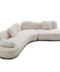 Luxury Crescent Bouclé Sofa