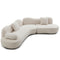 Luxury Crescent Bouclé Sofa