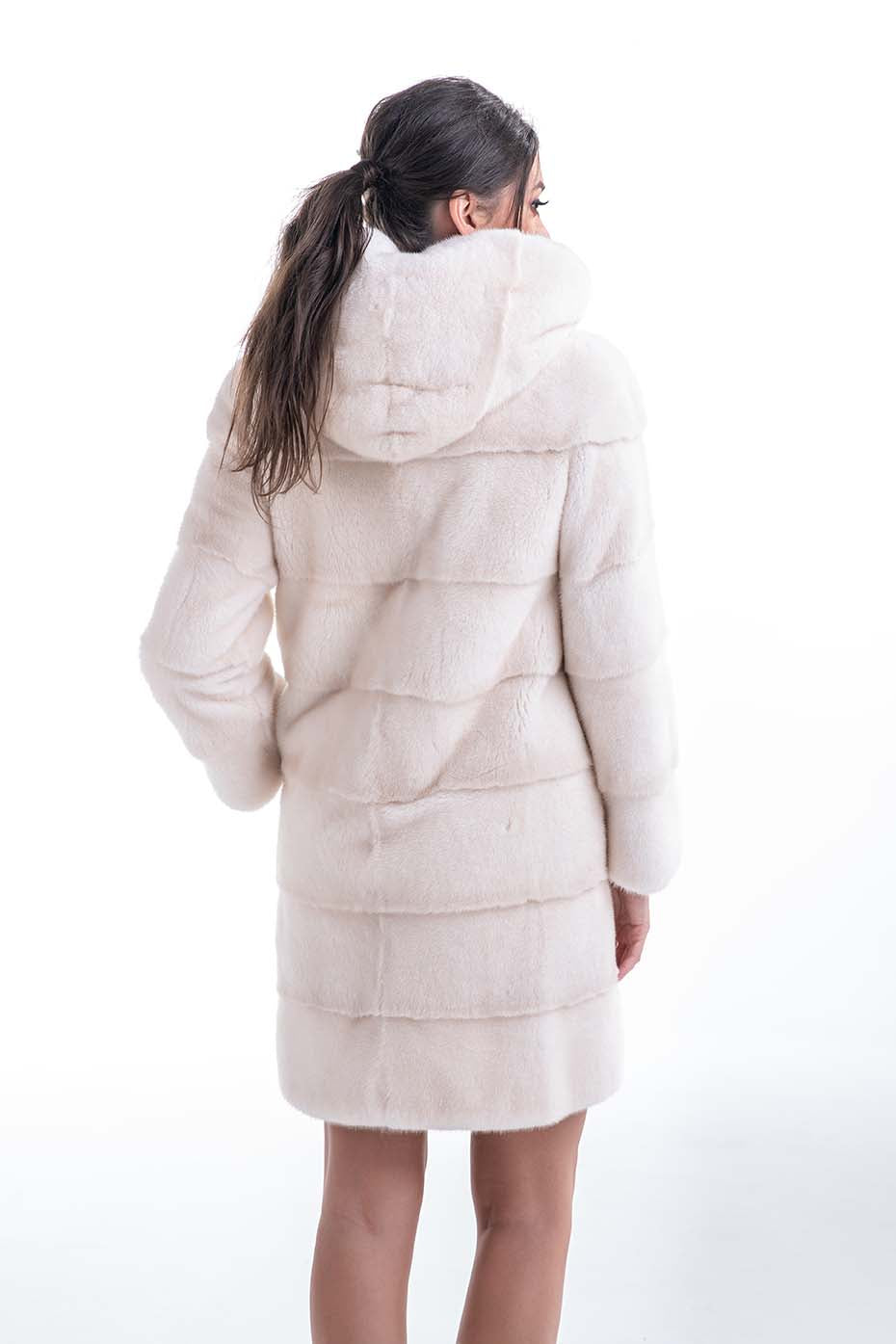 Luxury Ivory Natural Hooded Mink Fur Coat-Fur Coats-Buy Me Fur Ltd-Ivory-S-Genuine Mink Fur-Urbanheer