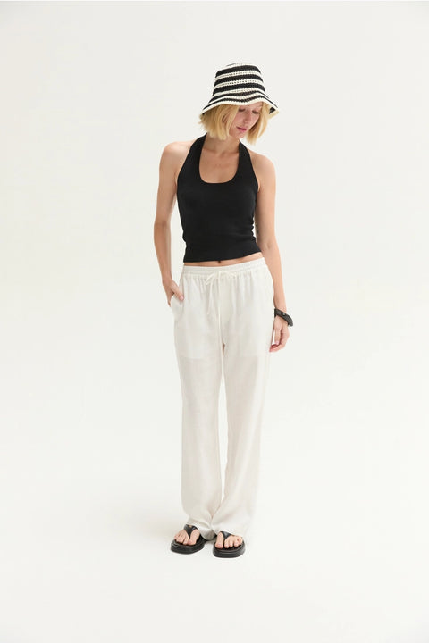Lyra Linen Blend Easy Wear Pants