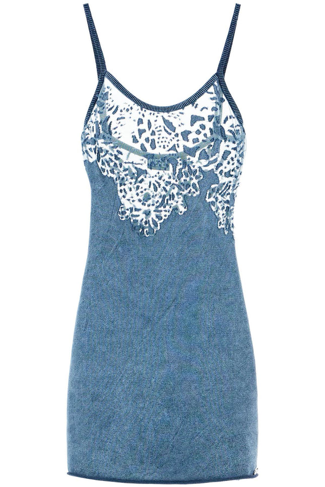 'M-Apelle' Mini Dress With Devore' Effect-women > clothing > dresses > mini-Diesel-Urbanheer