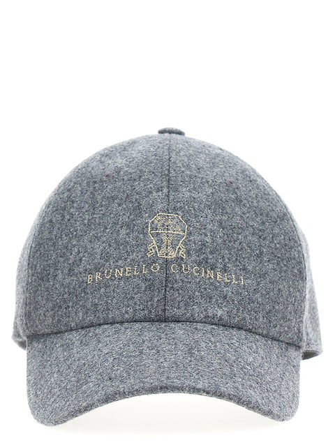 Brunello Cucinelli Logo Embroidery Cap