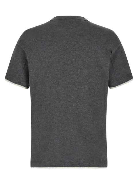 Brunello Cucinelli Double Layer T-shirt