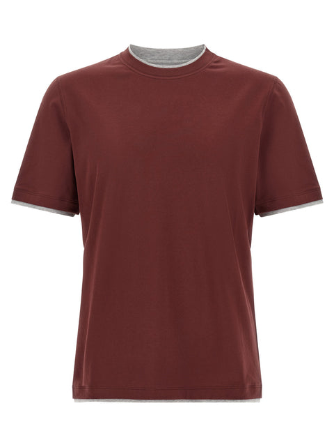 Brunello Cucinelli Faux-layering T-shirt