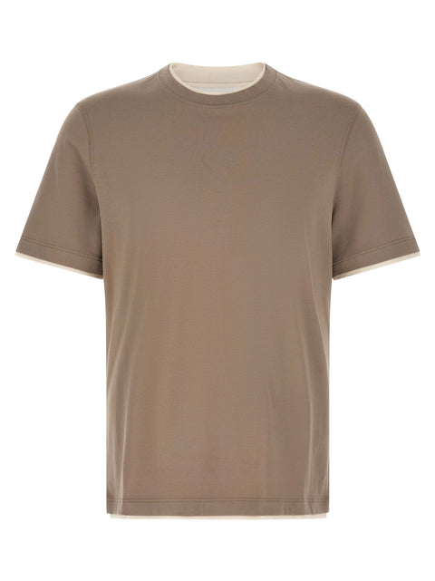 Brunello Cucinelli Double Layer T-shirt