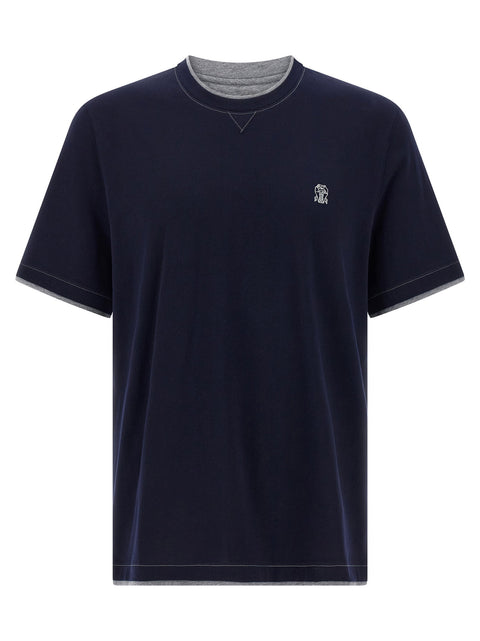 Brunello Cucinelli Double Layer T-shirt