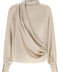 Brunello Cucinelli Asymmetric Draped Blouse