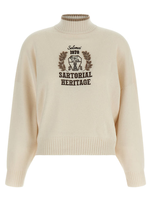 Brunello Cucinelli Heraldic Embroidery Sweater