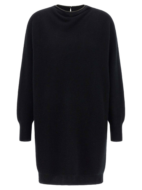 Brunello Cucinelli Precious Collar Dress