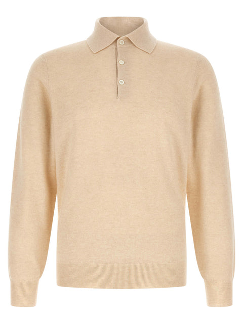 Brunello Cucinelli Cashmere Knit Polo Shirt