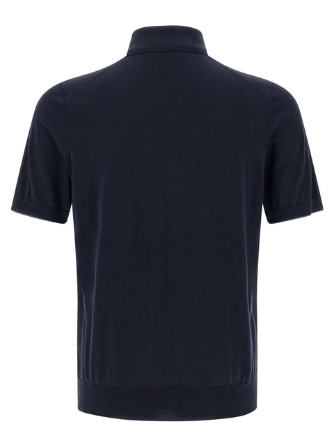 Brunello Cucinelli Logo Embroidery Polo Shirt