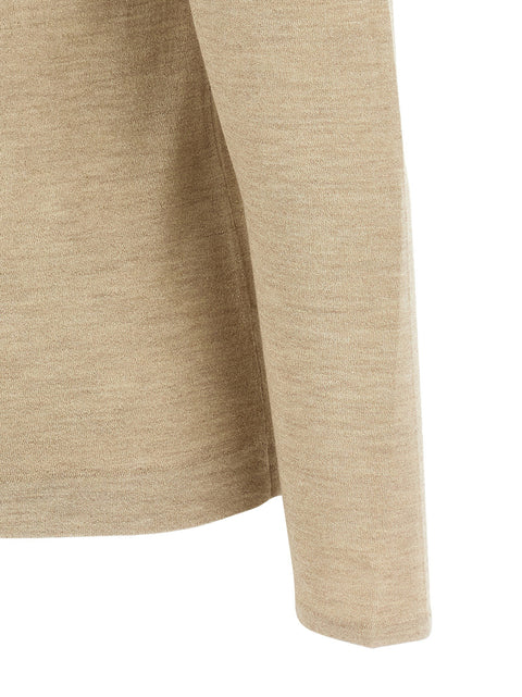 Brunello Cucinelli Scollo A Barchetta In Lurex Sweater