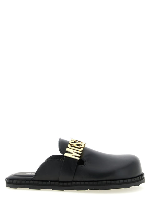 Moschino Leather Sabots