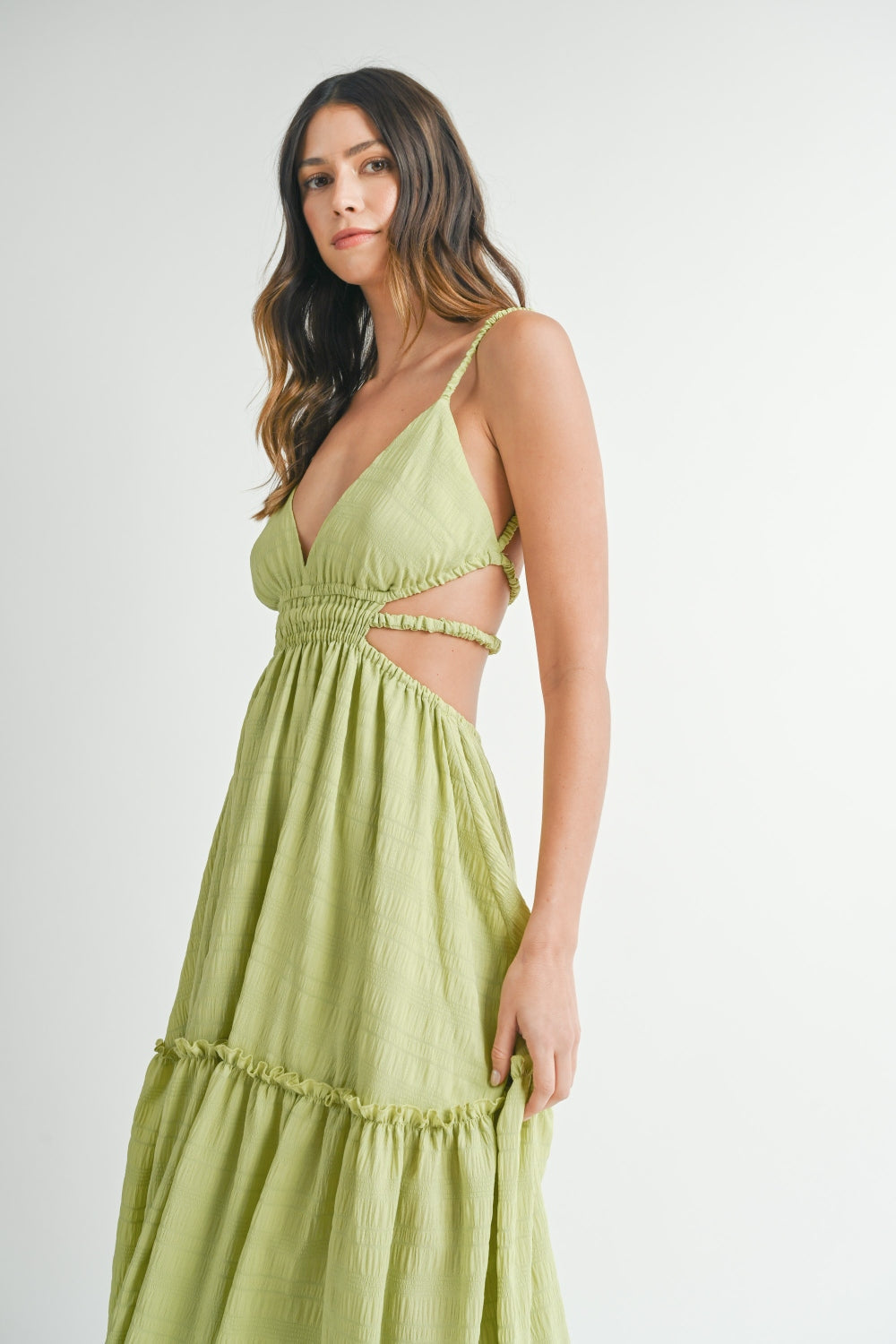 Mable Cutout Waist Backless Maxi Dress from UHX exclusive at Urbanheer Mable Cutout Waist Backless Maxi Dress from UHX exclusive at Urbanheer