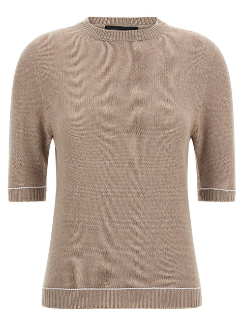 Fabiana Filippi Gauze Platinum Sweater