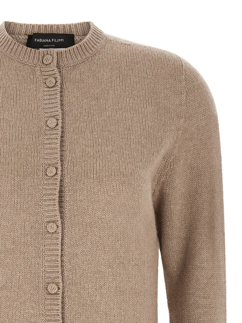 Fabiana Filippi Covered Buttons Cardigan