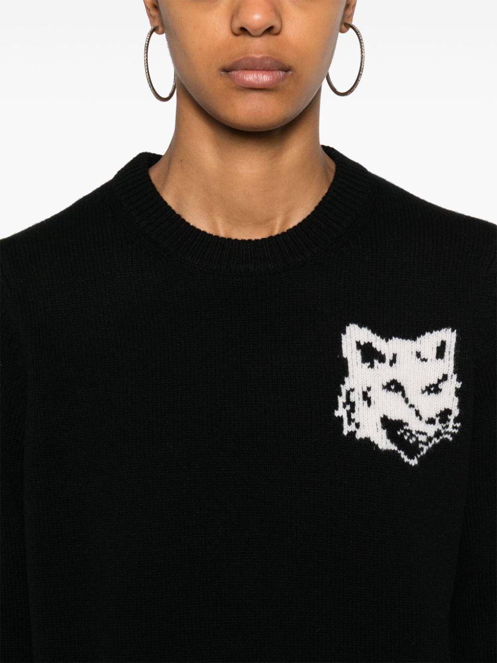 MAISON KITSUNE' Sweaters Black-Topwear-Maison Kitsune-M-Urbanheer