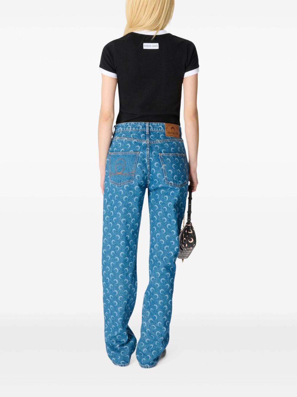 MARINE SERRE Jeans Clear Blue