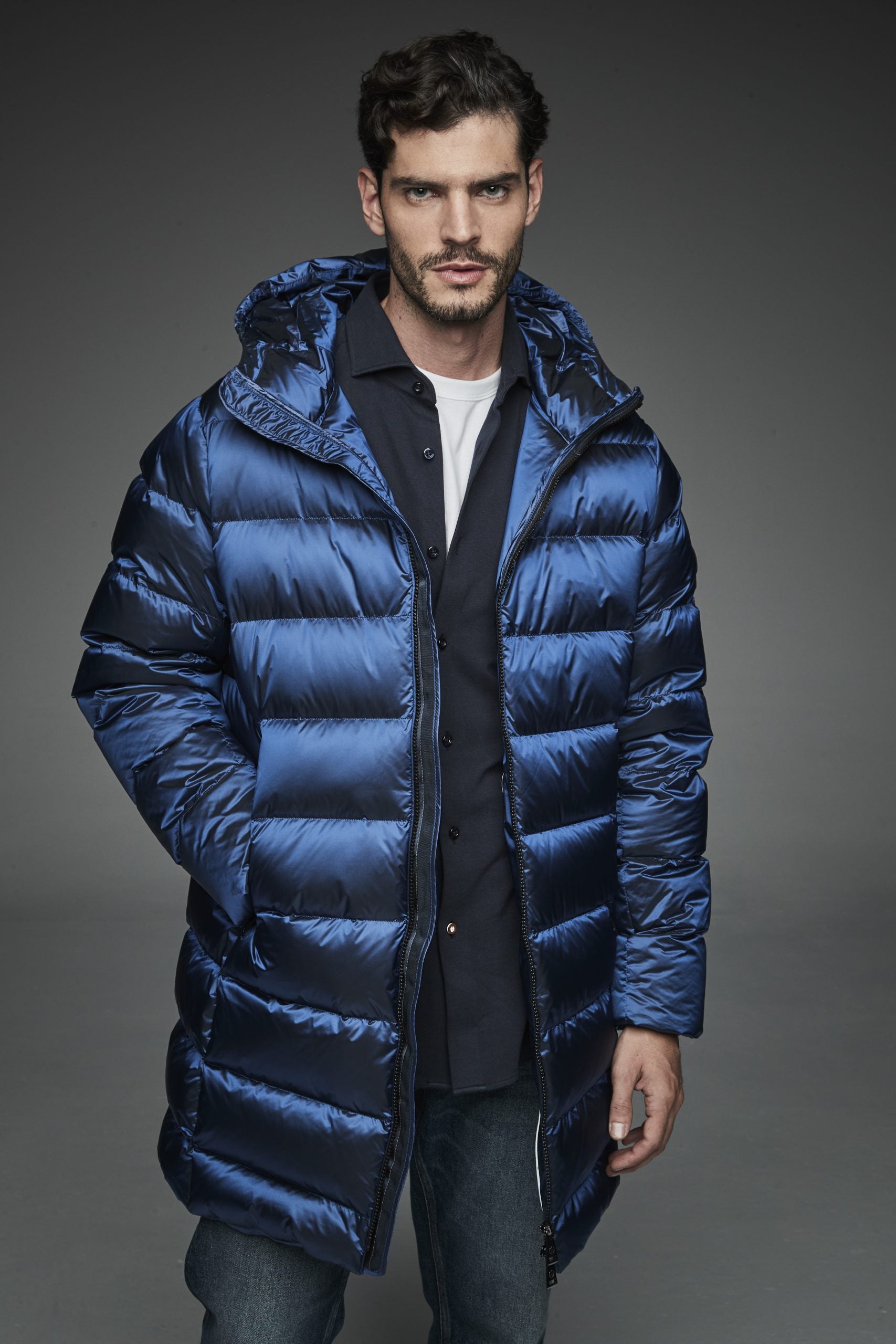 Henry Arroway Marlon Men Puffer Jacket NAVY-Puffer Jacket-Henry Arroway-NAVY-S-Urbanheer