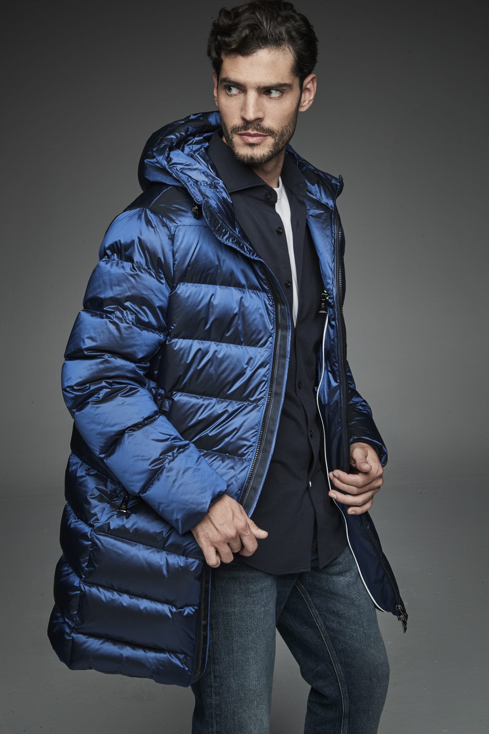 Henry Arroway Marlon Men Puffer Jacket NAVY-Puffer Jacket-Henry Arroway-NAVY-S-Urbanheer