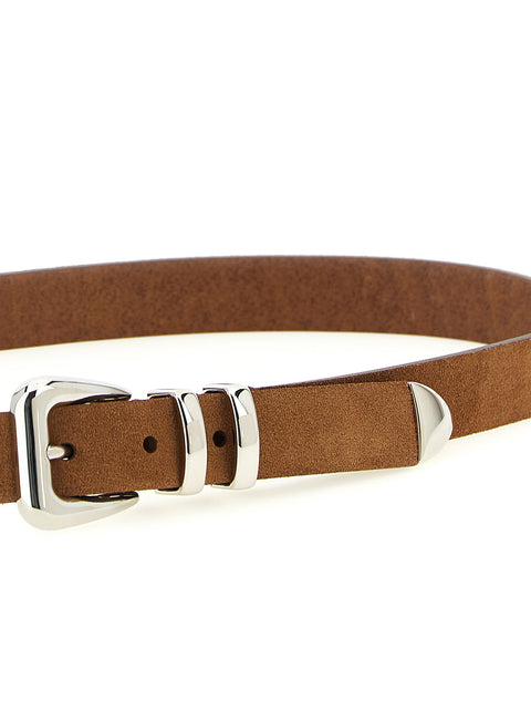 Brunello Cucinelli Metal Toe Cap Belt
