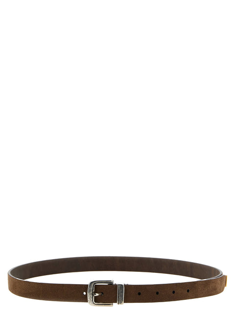 Brunello Cucinelli Inverted Leather Belt
