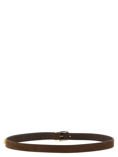Brunello Cucinelli Inverted Leather Belt