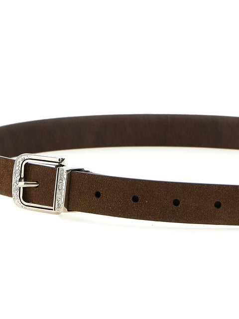 Brunello Cucinelli Inverted Leather Belt