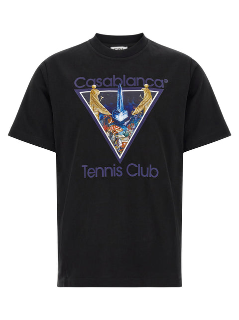 Casablanca Monde Perdu Tennis Club Icon Print T-shirt