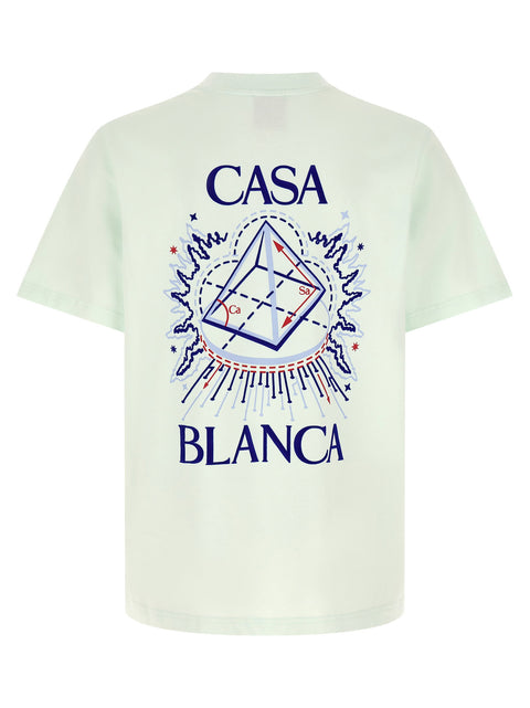 Casablanca Flocked Celestial Pyramid Print T-shirt