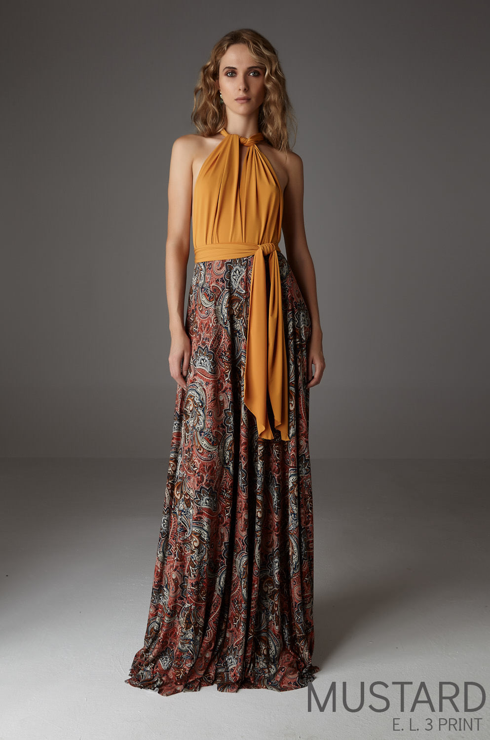 MAXI DRESS ED. LIMITADAS-MULTIDRESS-Ceylan Bcn-ED LIM 3 PRINT MUSTARD-ÚNICA-Urbanheer