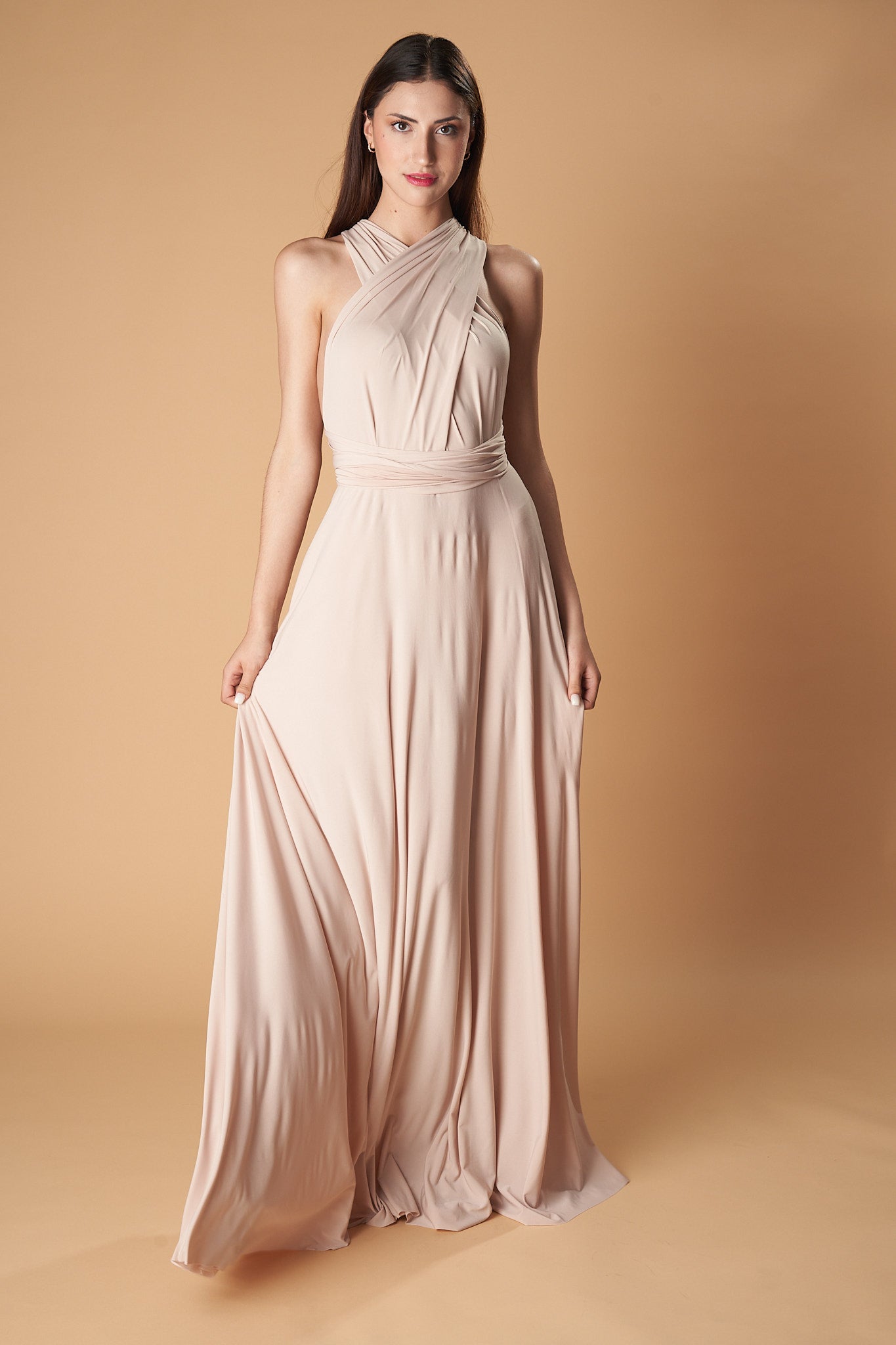 MAXI DRESS-MULTIDRESS-Ceylan Bcn-CHAMPAGNE-ONLY-Urbanheer