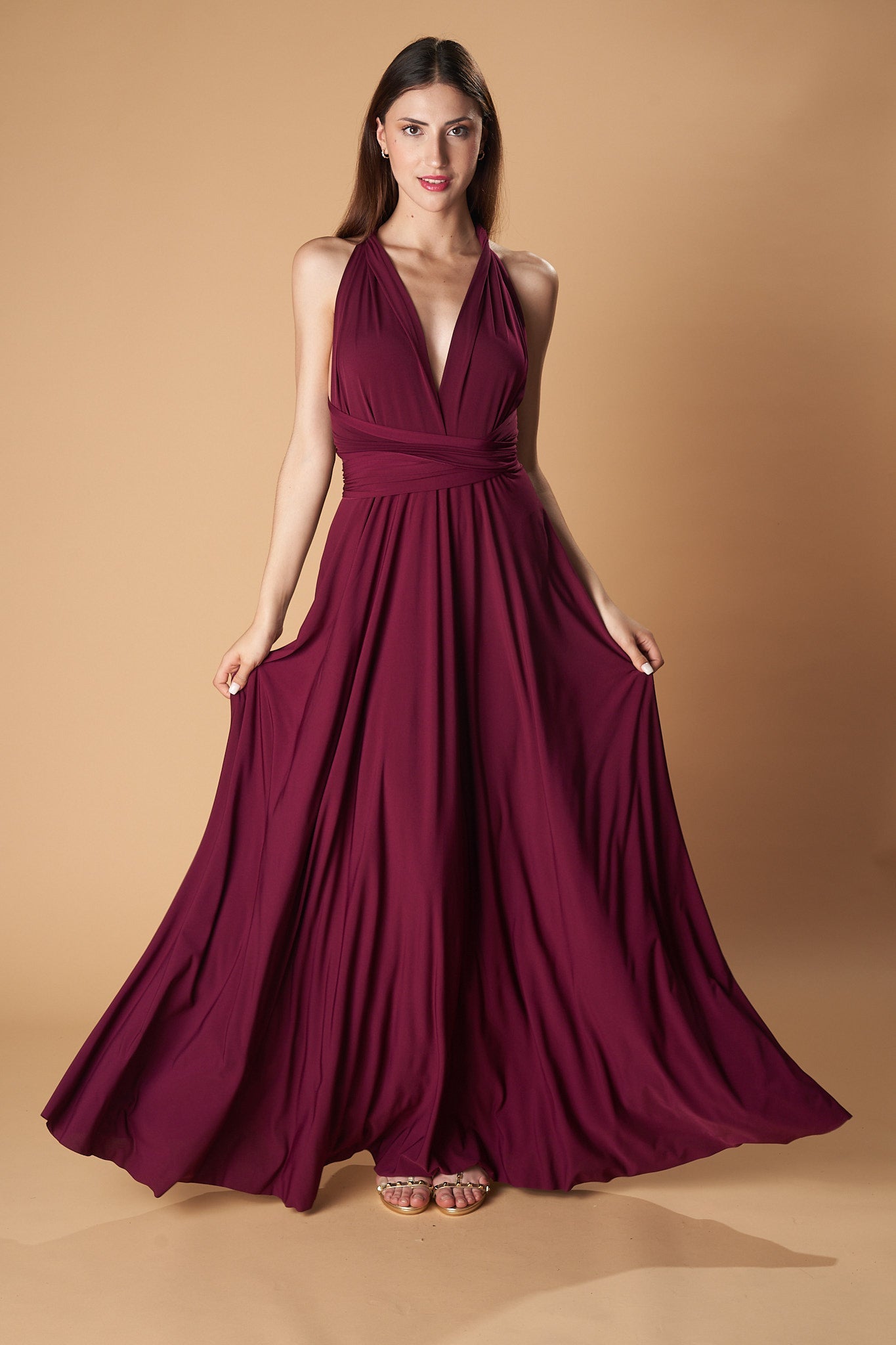 MAXI DRESS-MULTIDRESS-Ceylan Bcn-AUBERGINE-ONLY-Urbanheer