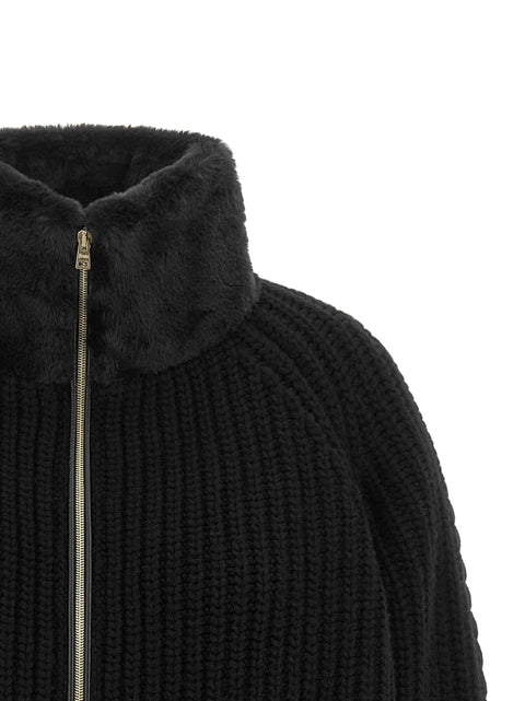 Herno Cardigan With Fur Insert