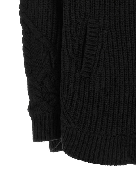 Herno Cardigan With Fur Insert