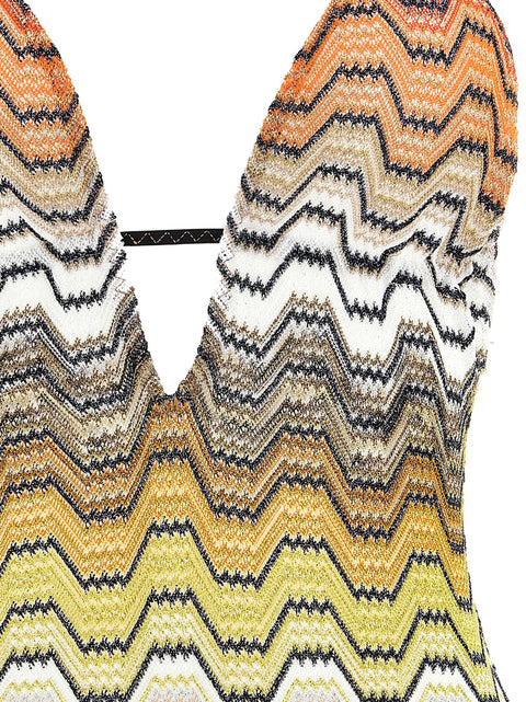 Missoni Greek Pattern One-piece Swimsuit