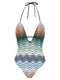 Missoni Greek Pattern One-piece Swimsuit