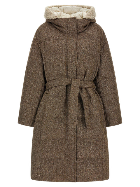 Brunello Cucinelli Shiny Zipper Pull Down Jacket
