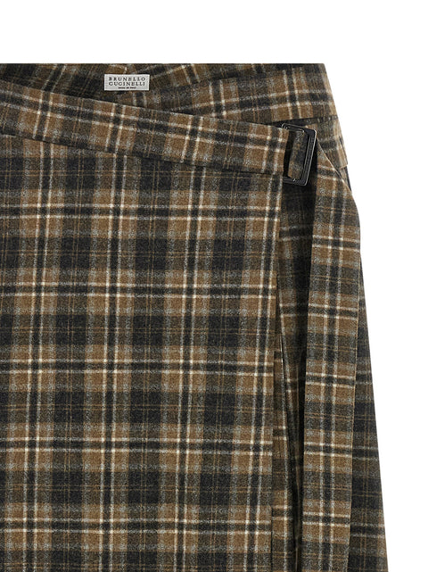 Brunello Cucinelli Tartan Skirt