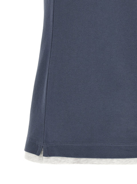 Brunello Cucinelli Double Layer Polo Shirt
