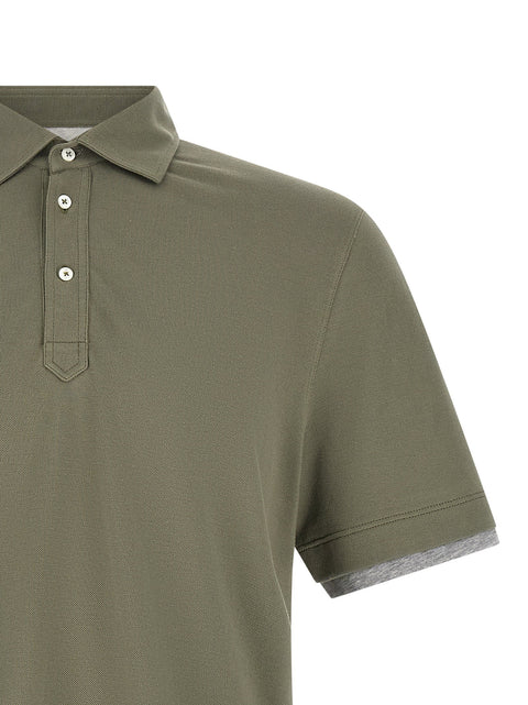 Brunello Cucinelli Faux Layering Polo Shirt