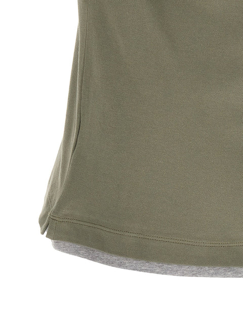 Brunello Cucinelli Faux Layering Polo Shirt