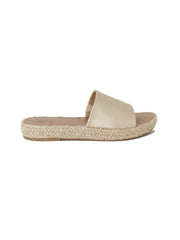 MELANIE-05 Slip-On Espadrille Slides Gold-Sandals-BEAST FASHION-A RUN-Gold-Urbanheer
