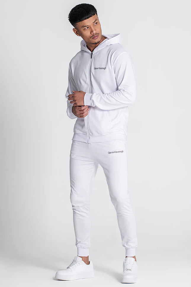 White Essential Micro Hoodie Jacket-Gianni Kavanagh-Urbanheer