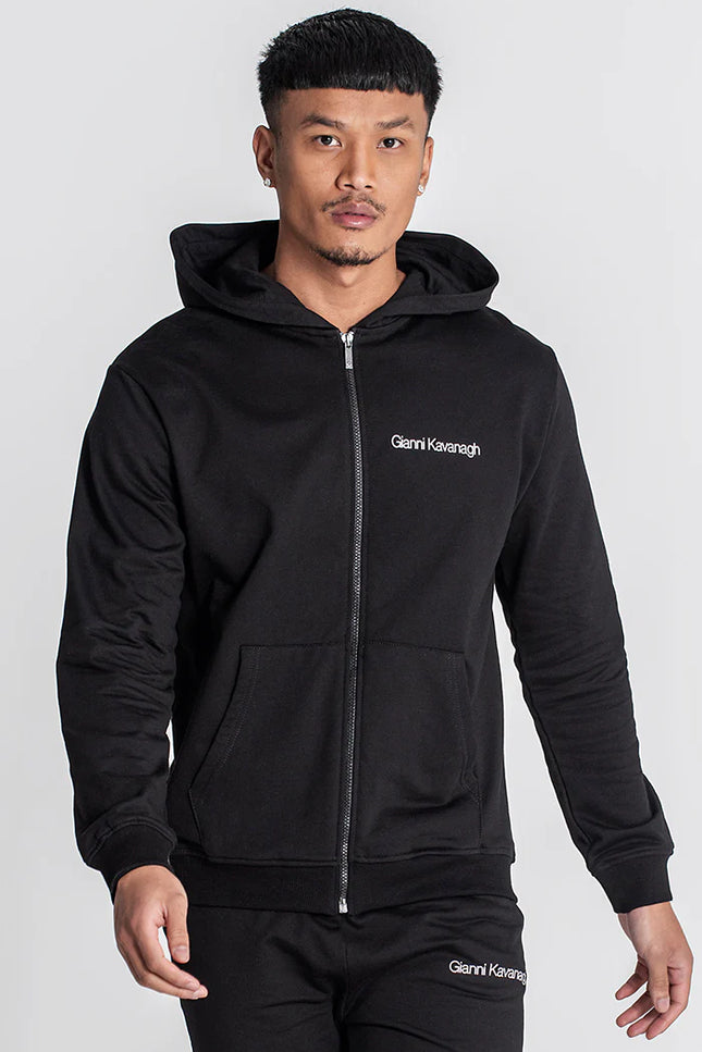 Black Essential Micro Hoodie Jacket-Gianni Kavanagh-BLACK-XS-Urbanheer