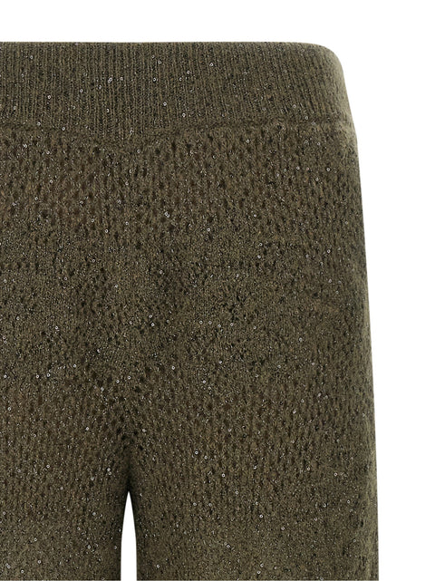 Brunello Cucinelli Track Flower Lace Pants