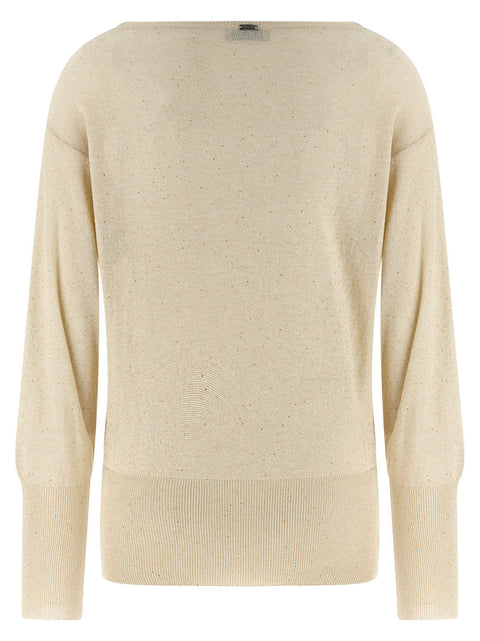 Herno Lamé And Sequin Yarn Sweater
