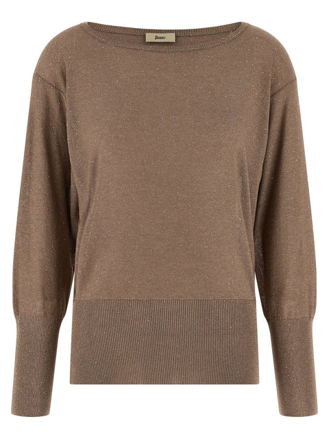 Herno Lamé And Sequin Yarn Sweater