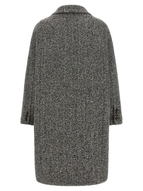 Brunello Cucinelli Dazzling Chevron Coat