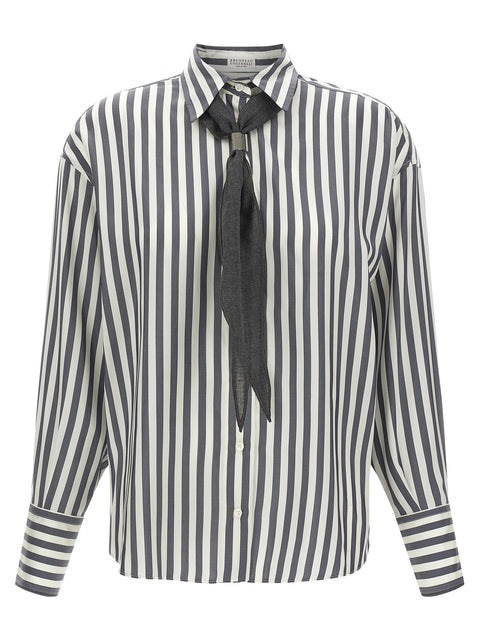 Brunello Cucinelli Shirt With Scarf